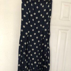 TRADED! Stone Cold Fox Polka Dot Navy Skirt
